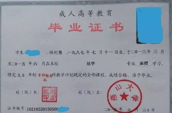 2019年重庆成人高考 成考毕业证书